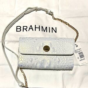 NWT Brahmin Polina Crossbody Shell White